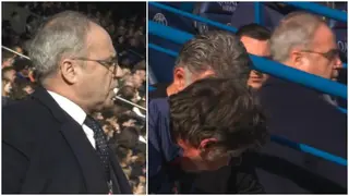 Photos: Strange as PSG chief leaves director's box to yell instructions at players after they bottled 2-0 lead