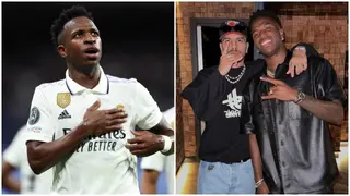 Real Madrid star Vinicius Jr. spotted hanging out with Latin singer Rauw Alejandro