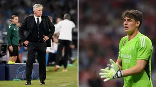 Real Madrid's Carlo Ancelotti offers support to Kepa with Ppayful beauty remark