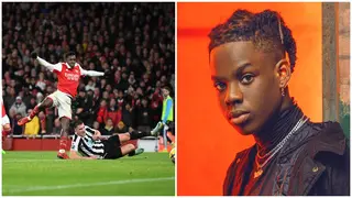 Nigerian musician's song entertains fans before Arsenal vs Newcastle