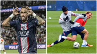 When Neymar embarrassed Xavi Simons with filthy nutmeg in PSG training, video