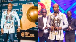 Andre Dede Ayew: Black Stars Captain Celebrates After Winning Best Player Of The Year Award
