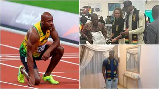 Video: Jamaican sprint star Asafa Powell given warm welcome by Ghanaians in Accra