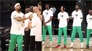 Nigeria's Basketball Team Pays Tribute To Late Sound Sultan Before Warm-Up Game Against Australia