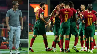 What the Luxembourg coach did as Portugal crushed them 9-0