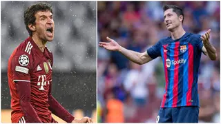 Champions League: Muller taunts Lewandowski and Barcelona with "we are coming" video ahead of crucial tie