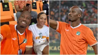 AFCON 2023: Didier Drogba's Partner Gabrielle Lemaire Dazzles at Final