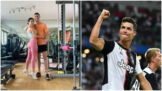 Ronaldo Shares Loved-Up Photo with Georgina as Couple Works out In Gym