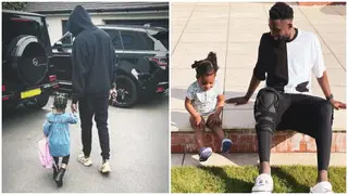 Nigerian star Wilfred Ndidi steps out with daughter, flashes latest Range Rover, Mercedes Benz G Wagon