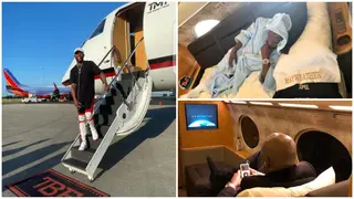 Extravagant Mayweather Travels in Style As Boxer Has Masseuse, TV, and Satellite phone Inside $50M Private Jet