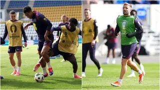 Why Luke Shaw was the only England player to wear green bib in training