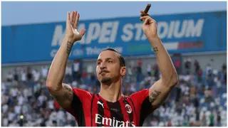 Striker Zlatan Ibrahimovic stuns entire San Siro with bizarre entrance as AC Milan win Italian Serie A