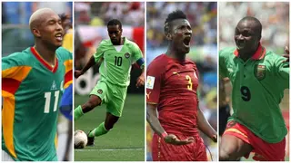 Jay Jay Okocha, Roger Milla named in top 5 African stars who dazzled at the World Cup