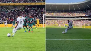 Video: Monnapule Saleng punishes Veli Mothwa in MTN8 final like he almost caught out Ronwen Williams