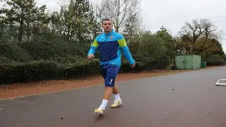 Former Arsenal star Podolski turns change room to a party zone, jams to R2Bees and Wizkid