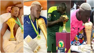 Senegal Beach Soccer Players Recreate AFCON 2021 Celebration After CAF Beach Soccer Triumph