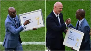 African football legend Roger Milla celebrated by FIFA at 2022 World Cup