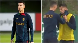 Cristiano Ronaldo: Watch under fire Manchester United star get involved in altercation with Joao Cancelo
