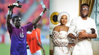 Former Ghana goalkeeper Fatau Dauda welcomes first baby with wife