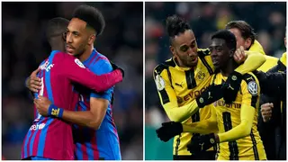 Pierre-Emerick Aubameyang Asks Ousmane Dembele To Extend His Barcelona Contract