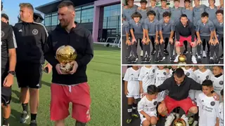 Lionel Messi Inspires Inter Miami Academy After Sharing Ballon D'Or With Players: Video