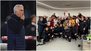 Fans React to Mourinho's Team Photo After Roma's Loss to Napoli