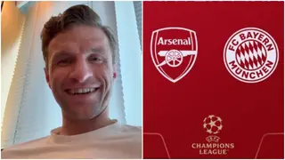 UCL Draw: Thomas Muller calls out one Arsenal player ahead of quarter final clash