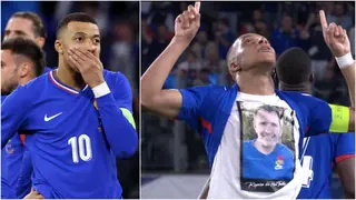 Kylian Mbappe: Heartwarming scenes as new Real Madrid signing dedicates goal to 'Uncle Alex'