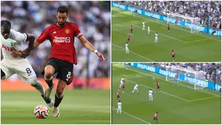 Watch Bruno Fernandes produces 'miss of the season' during Spurs humiliation