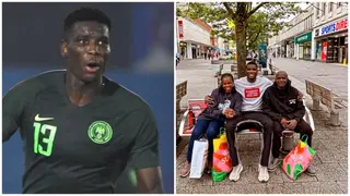 Super Eagles Star Paul Onuachu Hosts Parents in Southampton, Takes Them On Shopping Spree