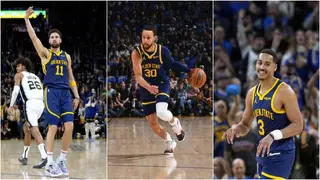 Curry, Thompson and Poole power Warriors past the Spurs