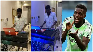 Former Super Eagles star John Ogu becomes DJ, scatters dance floor with trending Naija songs