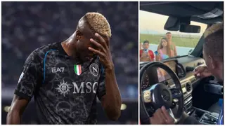 Osimhen Upset With Selfie-Seeking Italian Fans Following Scratch on His Mercedes Benz G Class