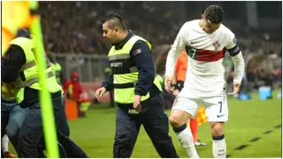 Ronaldo Limps Away After Pitch Invader Incident During Portugal Game, Video