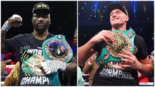 Efe Ajagba: Nigerian Boxer Calls Out Tyson Fury After Defeating Joe Goodall in US, Video