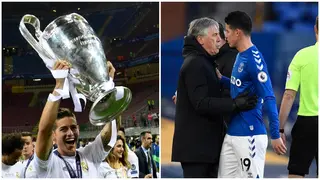 Champions League winner with Real Madrid James Rodriguez bizarrely claims he wants Liverpool to win final