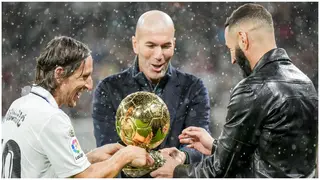 3 Ballon d'Or winners in 1 picture: Fascinating as Modric, Zidane & Benzema share heartwarming moment together