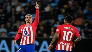 Griezmann treble against Celta takes Atletico second