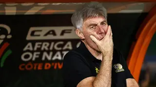 South Africa vs Nigeria: Broos Points Finger at Sundowns Medical Team As Bafana’s Injury Woes Mount