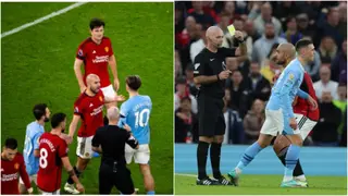 Jack Grealish escapes punishment after pushing Sofyan Amrabat during Manchester derby