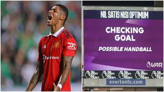 How Marcus Rashford's third goal versus Everton could have stood according to new rules
