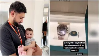 Boxing star buys 1-year-old son N15.6m Rolex watch as birthday gift