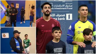 Video: Al Etiffaq Players Head to Al Nassr’s Dressing Room to Take Photos With Ronaldo