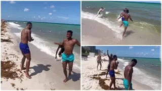 Stunning Video of Barcelona Stars Including Depay, Dembele and Fati Enjoying Time Off in Miami Beach Drops