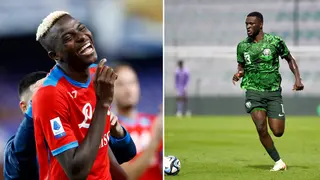 Victor Boniface Playfully Teases Osimhen As Super Eagles Duo Hang Out Ahead of AFCON