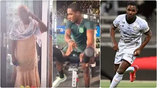 Odion Ighalo’s Mum Reveals What Will Happen to Her if She Joins Ex-man United Striker in the Gym