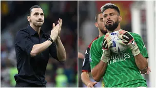 Ibrahimovic sends message to Giroud as Milan sell out 'goalkeeper' jersey in less than 24 hours