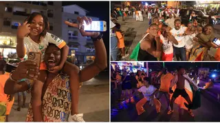 Cote d'Ivoire Fans Flood Streets of Abidjan to Celebrate in Style After Eliminating Senegal: Video