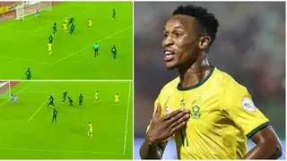Themba Zwane Dazes Two Nigeria Defenders to Score Brilliant Goal in World Cup Qualifier: Video