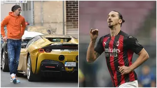 Zlatan Ibrahimovic Cruises Around in Style in His Sleek £400K Ferrari SF90 Stradale